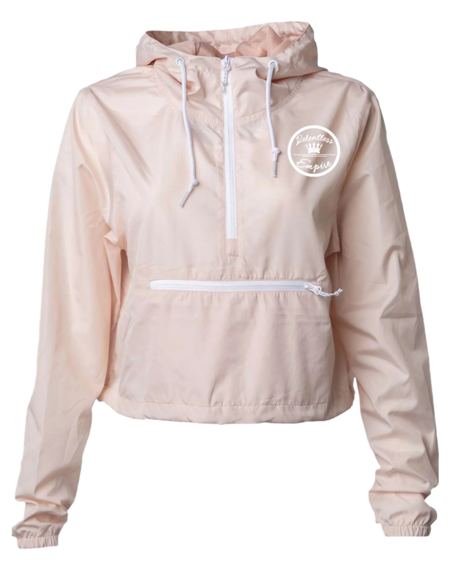 Crop Top Windbreaker - Blush