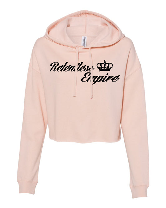 Crop Hoodie - Blush