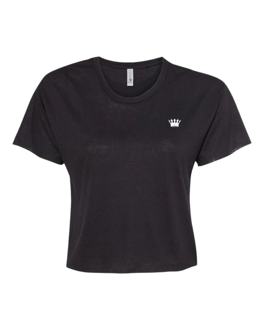 Crown Crop Top - Black