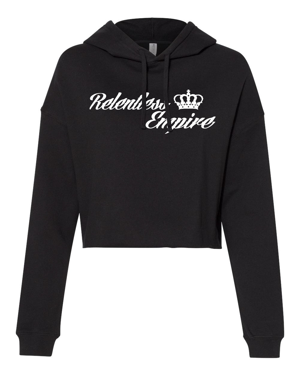 Crop Hoodie - Black