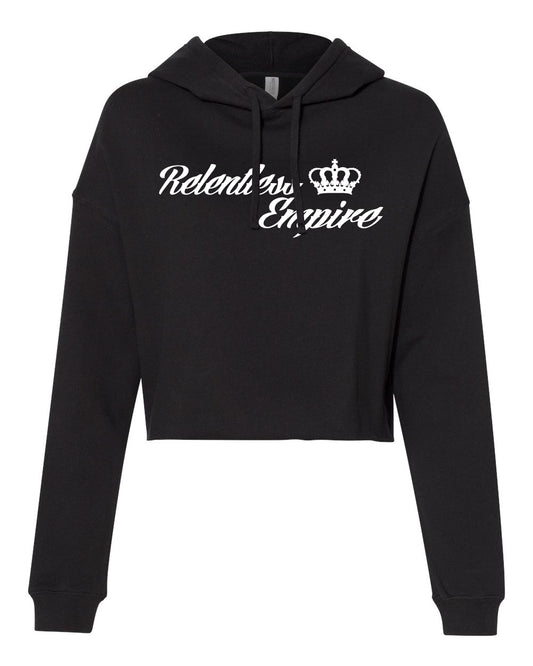 Crop Hoodie - Black