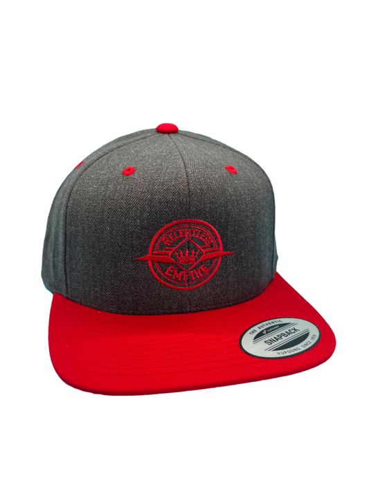 Dark Heather/Red