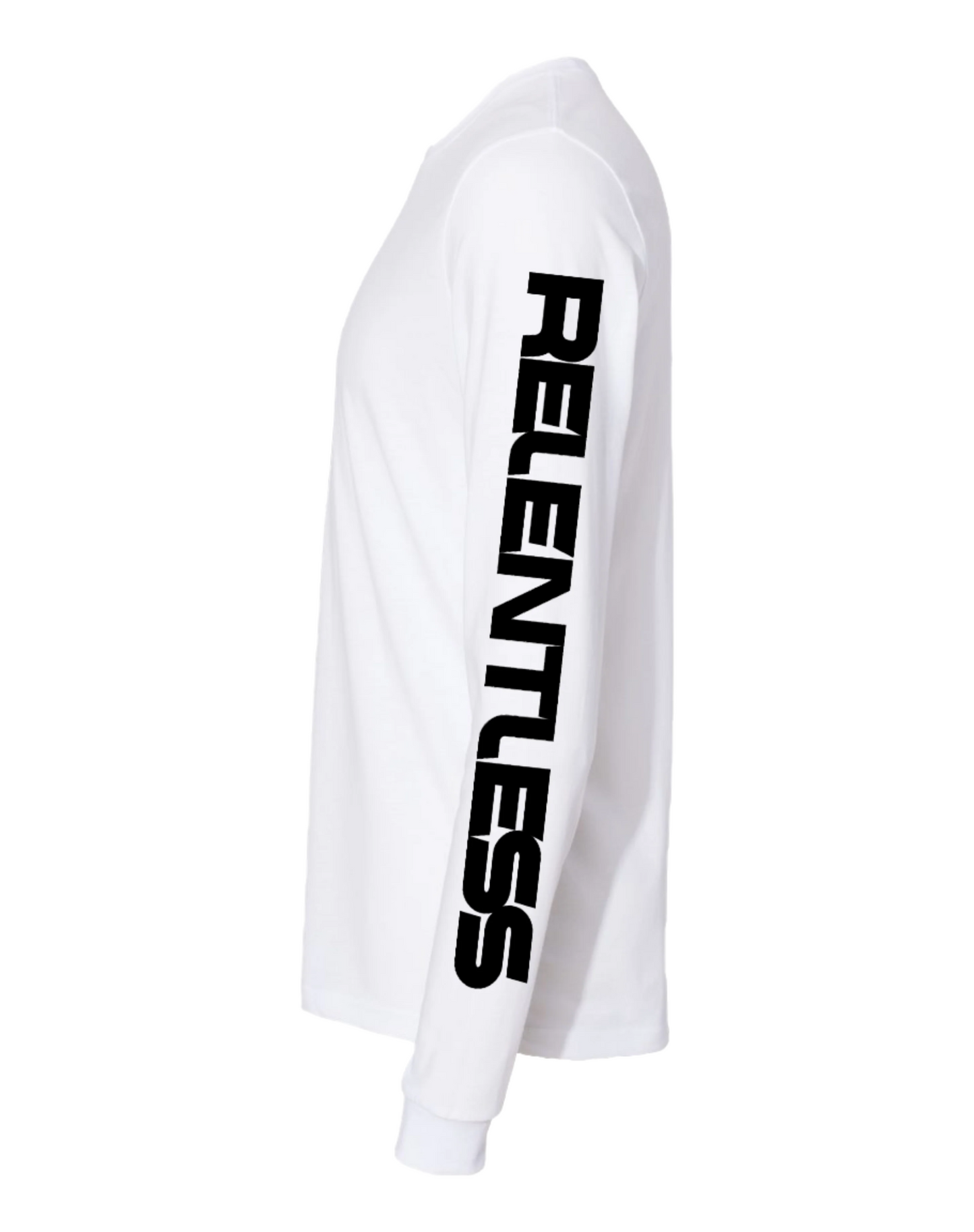 Crown Long Sleeve Premium Shirt White | Relentless Empire