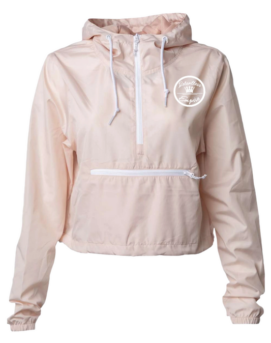 Crop Top Windbreaker - Blush